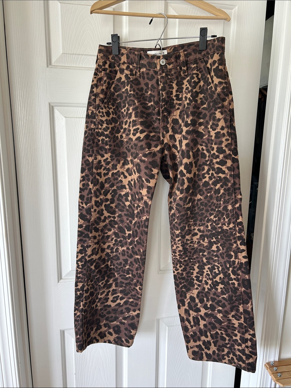 Abercrombie & Fitch Leopard Print Jeans